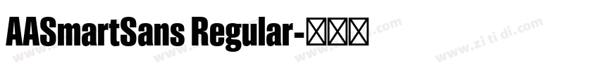 AASmartSans Regular字体转换